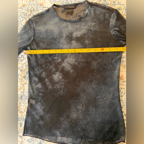 Vintage express mesh sheet blue tie dye size small - Picture 9 of 11